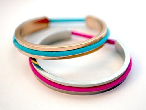Hair Tie Bracelet, Silver Or Rose Gold, Hairband Bracelet By Lakemint For Girls & Women, What A Creative Gift, Solid Stainless Steel Metal, To Hold Your Hair Tie, Cuff BraceletFREE Hair Band