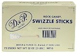 White Rock Candy Swizzle Sticks - 72 Count Box