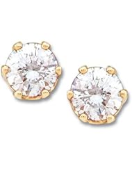1/2 ct tw SI2-SI3 G-H Diamond Stud Earrings in 14k Yellow Gold