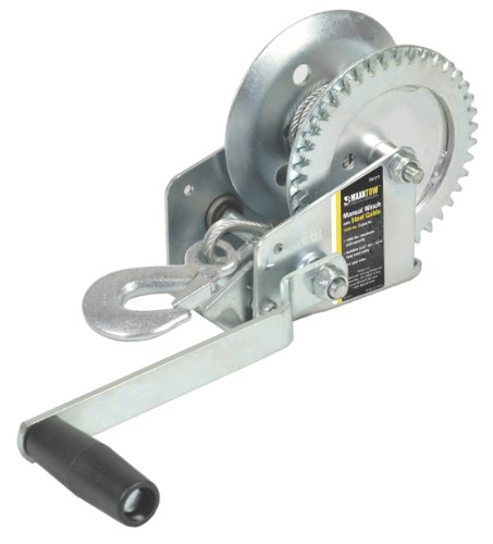 Maxxtow Towing Products 70177 Hand Winch with 33' Steel Cable - 800 lbs. Capacity On Sale