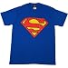 Search : Superman Classic Blue Glow in the Dark Logo T-Shirt