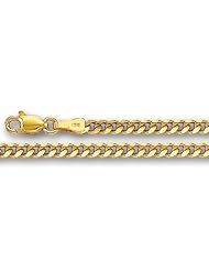 14K Yellow Gold Gourmette Chain (Width 3.0mm)