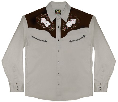 Las Vegas Casino dice embroidered western shirt, Benny