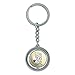 I Love My Yorkie Yorkshire Terrier Spinning Round Chrome Plated Metal Keychain Key Chain Ring