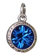 Beaucoup Designs Sapphire Blue Swarovski Crystal Birthstone Charm -September