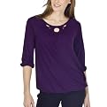 Mossimo&reg; Black Women's Cut Out Tee - Marthas Vineyard