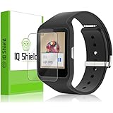 Sony Smartwatch 3 Screen Protector [6-Pack,Full Coverage], IQ Shield&reg; LiQuidSkin - Lifetime Warranty - HD Ultra Clear Film - Protective Guard - Extremely Smooth / Self-Healing / Bubble-Free Shield