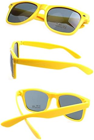 Sunglasses Retro new vintage style shades men women classic wayfarer styles Trendy Cool Sunglasses Unisex (Yellow)
