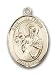 Jewelry : Gold Filled St. Matthew the Apostle Pendant with Stainless Gold Heavy Curb Chain 24 inch