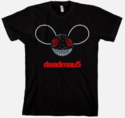 DEADMAU5 T-SHIRTS - LED LIGHT UP SHIRT! - DEADMAU5 LIGHTWEIGHT TEE! - "VOICE ACTIVATED! " NEW DEADMAU5 LIGHT UP T-SHIRT! - (MENS SIZE) + wristband.
