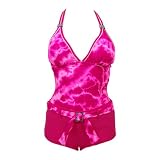 Tankini Pink Top & Pink Shorts Bottom