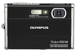 Olympus Stylus 1050SW 10.1MP Digital Camera with 3x Optical Zoom (Black)