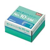 Mini Staples, For Use In Max HD-10DF, 3/8 Width, 3/16 Long