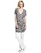 Catherine Malandrino Women's Capsleeve V-Neck Knit Top, White/Pink/Black/Blue , Petite