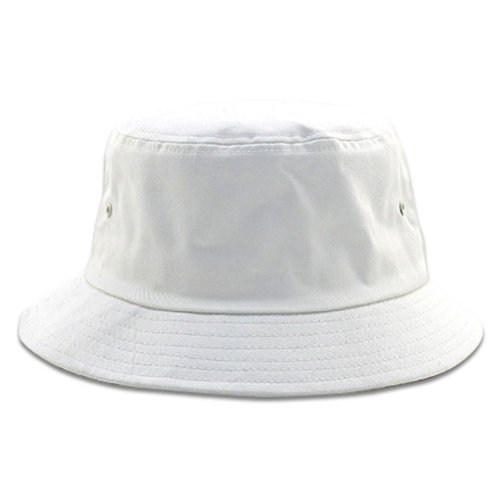 Blank Bucket Fishing Hat White Large / XLarge Apparel Accessories
