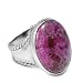 Carolyn Pollack Fuchsia Crazy Lace Agate Haute Color Ring