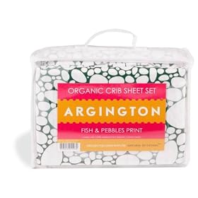 Argington Organic Crib - (2) Fitted Sheet Set - Pebble Print
