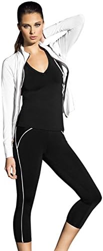 Adriana Arango 3 Piece Women's Sportswear Gym Outfit Set Jacket Tank Top Pants
