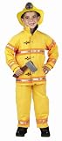 Get Real Gear Yellow Jr. Firefighter Suit with Helmet, Size 4/6