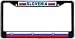 Slovenia Slovenian Flag Black License Plate Frame Metal Holder