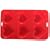 6 Cup Heart Silicone Muffin Tray Red FREE POSTAGE