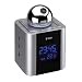 Tokai - LRE 153 S - Radio R�veil - Projecteur - Calendrier - Thermom�tre - Double Alarme - Entr�e Audio Auxiliaire - Silver