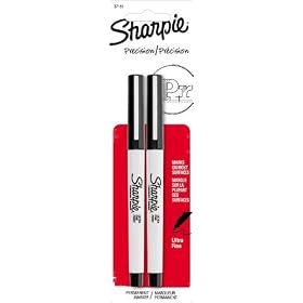 Sharpie Ultra Fine Point Permanent Markers, 2 Black Markers(1752375)