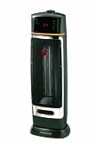 Honeywell HZ-385E Oscillating Ceramic Tower Fan Heater, 1.8kW (Black/Silver)