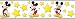 Blue Mountain DF059291BFP Oh Boy! Mickey Mouse White Prepasted Wall Border