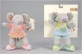 Eigenschaften Nicotoy / Nicotoy Baby Kuschelpuppe Maus rosa/orange