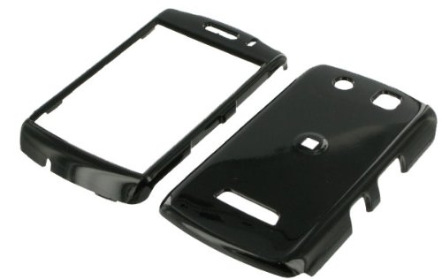 Blackberry Storm 9530 9500 Solid Black Snap-On Case Cover with Removable Swivel Belt Clip