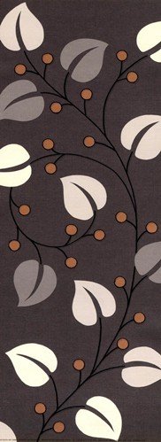 Nouveau Leaf Art Poster PRINT Design show 5x14
