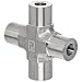 Parker Weld-Lok 4 KW-SS Stainless Steel 316 Socket Weld Tube Fitting, Cross, 1/4" Tube OD, 0.19" Bore