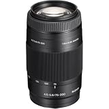 41ns6pbYBtL. SL160  Sony 75 300mm f/4.5 5.6 Compact Super Telephoto Zoom Lens for Sony Alpha Digital SLR Camera