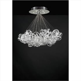 Elegance 40 Five Light Pendant in Polished Chrome by PLC Lighting