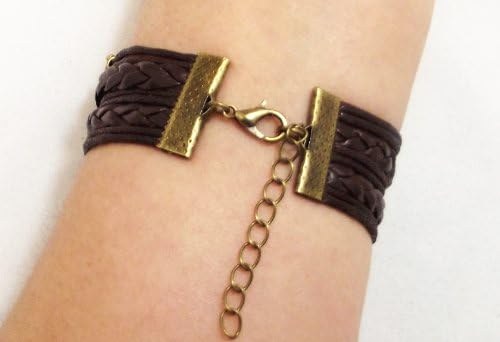 Made in USA (B-088) Deathly Hallows Harry Potter Dark Brown Bracelet