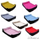 Beige (21-L) 5 Farben Hundebett Hundekissen 75 x 60 cm Hundesofa
