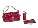 Laminated Buckle Bag - Burgundy Corduroy