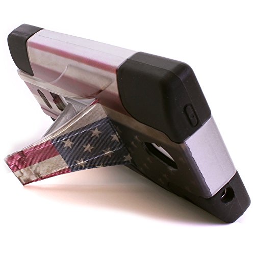 Sharp Aquos Crystal Case, Patriot Design (American Flag) CoverON® Heavy Duty Protective Hybrid Phone Cover for Sharp Aquos Crystal 306SH
