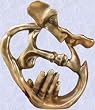 A sweet kiss statue midnight lovers romantic sculpture