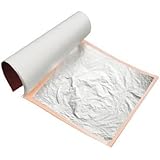 Edible Silver Leaf. Pack of 25 3-3/8" Square Sheets