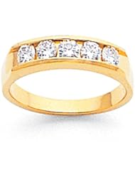 14k VS Diamond Channel Band Diamond quality VS (VS2 clarity, G-I color)