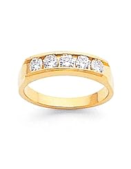 14k AAA Diamond Channel Band Diamond quality AAA (SI2 clarity, G-I color)