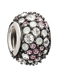 Chamilia Jeweled Kaleidoscope Pink & Black Swarovski Bead