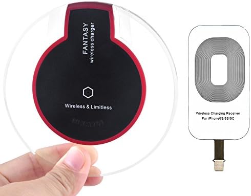 Wireless Charging Pad Station For Samsung Galaxy S6/S6 Edge/S6, Note 5, Nexus 7/6/5/4, HTC, Motorola, LG, SONY and More, Qi Wireless Charging Receiver for IOS iPhone 6s/6 plus/ 5s/5 Included