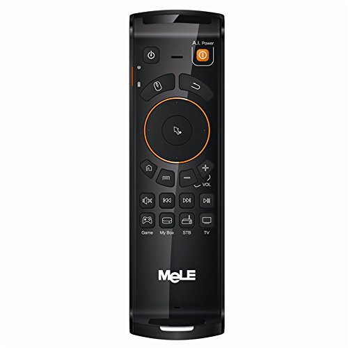 MeLE F10 Deluxe Wireless fly Keyboard and air Mouse Remote Control Controller with 6 Axial Gyro IR Learning Function for Android PC TV Box
