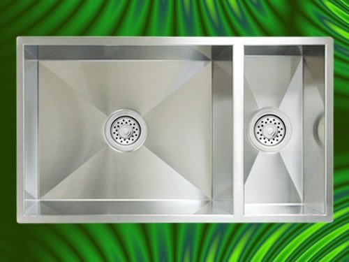 Undermount 16 Gauge Double Sink 31-1/4