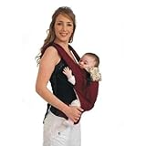 SODIAL(R) Mochila Portabebe Algodon Comodo Ajustable para Bebes - Rojo