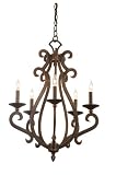 Kalco 3166RC Rustic Santa Barbara Tuscan 5 Light Chandelier From the Santa Barbara Collection
