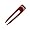 Hair Fork Flair Design Cardinal Wood (Blood Wood), 4 Inch